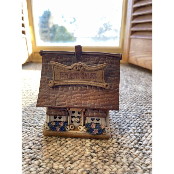 Windy Meadows Pottery Estate Sales Candle House Unsigned 639/674 Jan Richardson - Picture 7 of 7